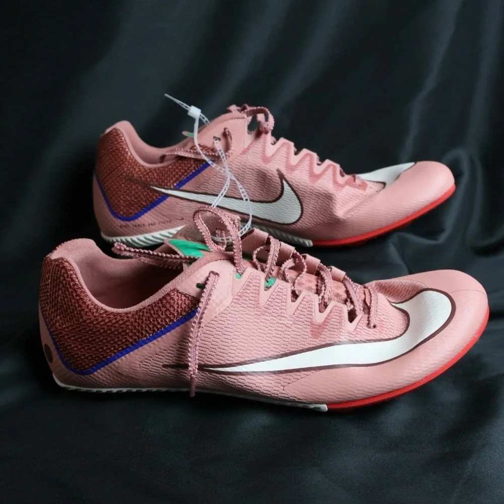 Nike Rival Sprint HQ2061-600 Red Stardust Armory Pack Track Spikes Mens Sz 10 - Picture 5 of 9